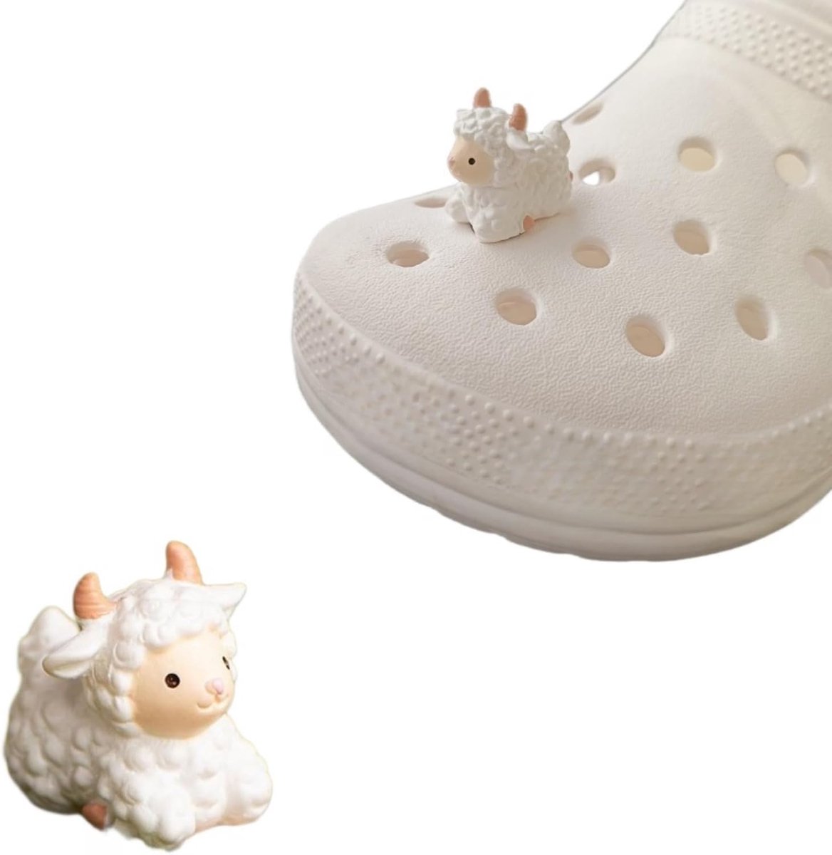 3D Schoenen Charms Decoratie, Hars Boerderij Dier Schoen Decoraties, Klomp Charm Stapel, Dierlijke Schoen Charms