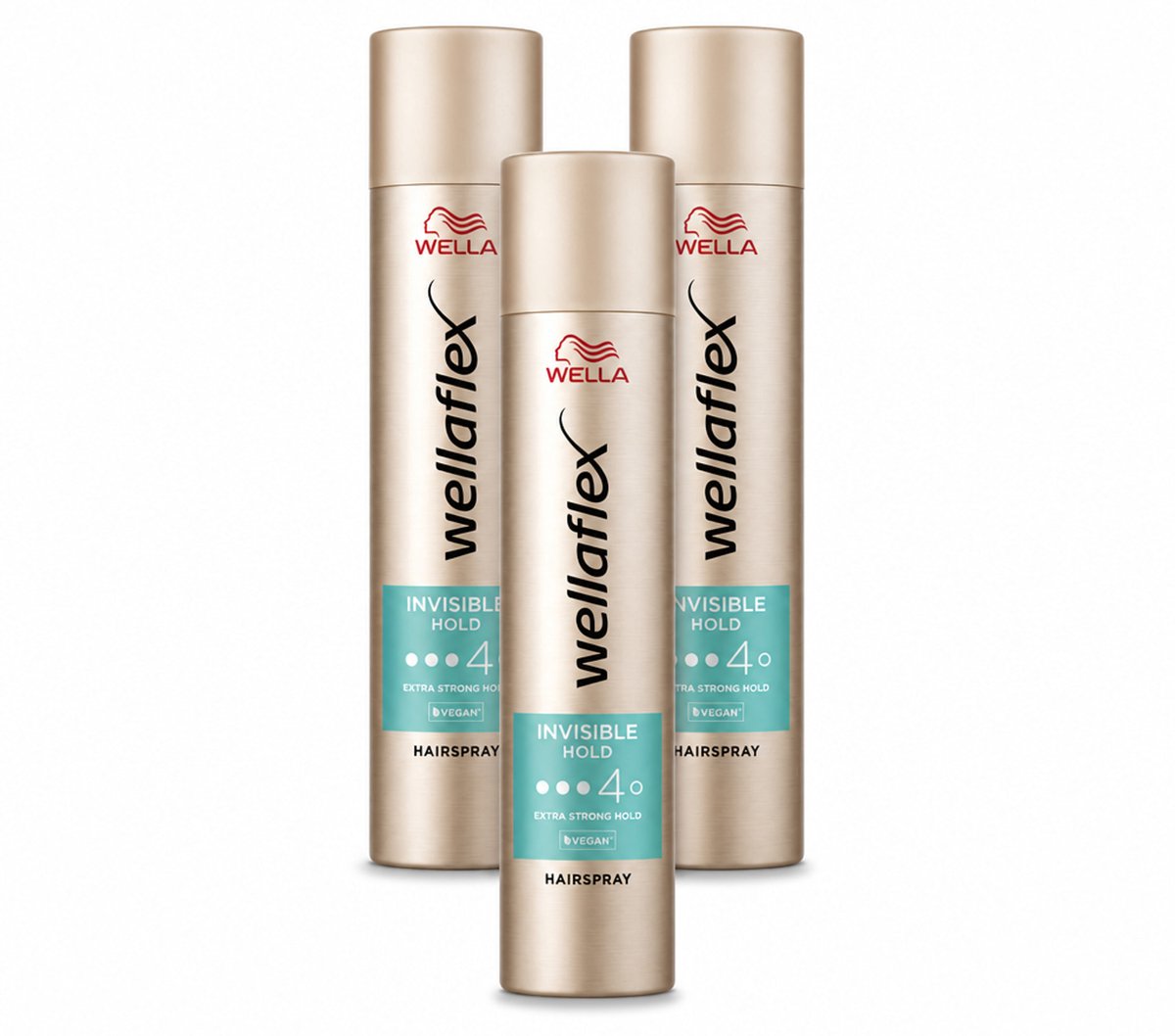 3 x Wella – Flex Invisible Hold – Haarspray Extra Strong – 250 ml - Voordeelverpakking - 3 stuks