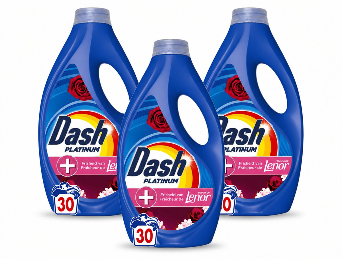 3 x Dash – Wasmiddel – Jasmin & Rose de Mai – 1350 ml - Bulkverpakking - 3 stuks