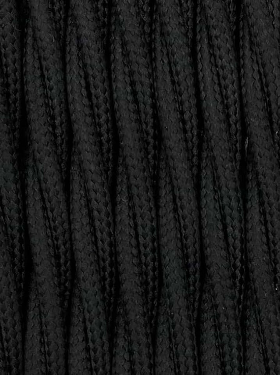 Gedraaid, 2-aderig, 1,2 m, 2G1,5, zwart