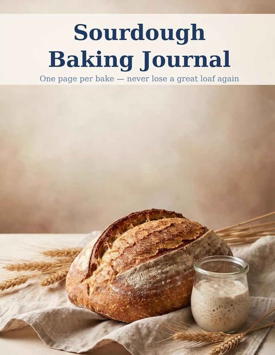 Baking Journal: One Page Per Bake — 100 Structured Bake Logs with Hydration Guide, Ratings and Notes to Perfect Your Bread