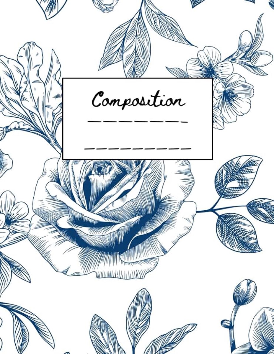 Blue Floral Composition