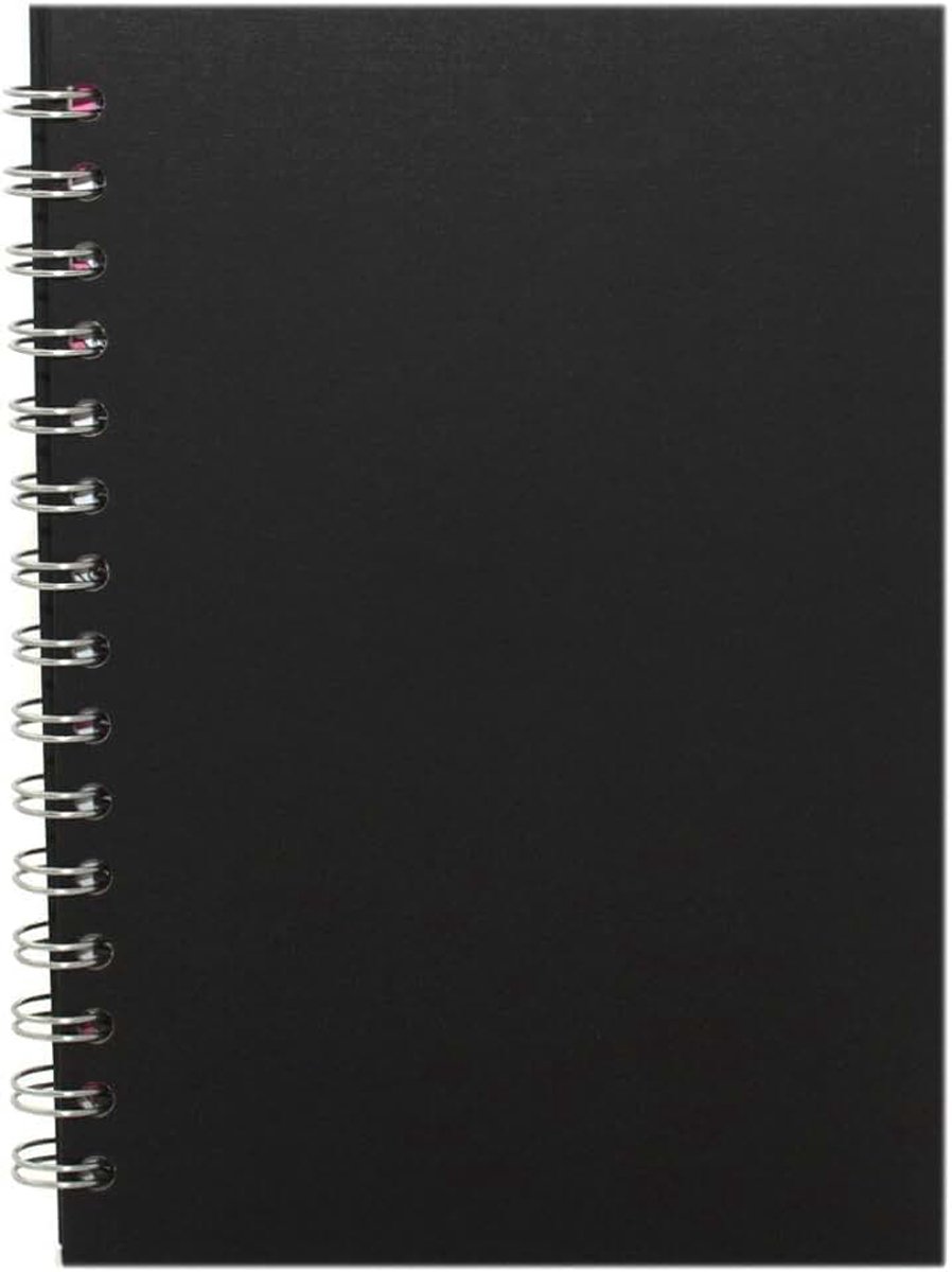 Pig schetsboek, A5, staand formaat, papierkleur wit, ingebonden kleur zwart