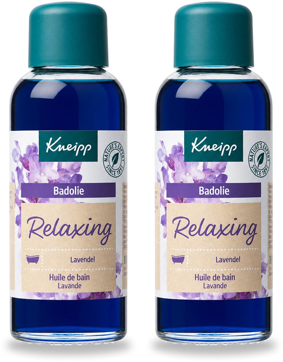 2 x Kneipp - Badolie - Lavendel - Ontspannende geur - 100 ml - Voordeelverpakking - 2 stuks