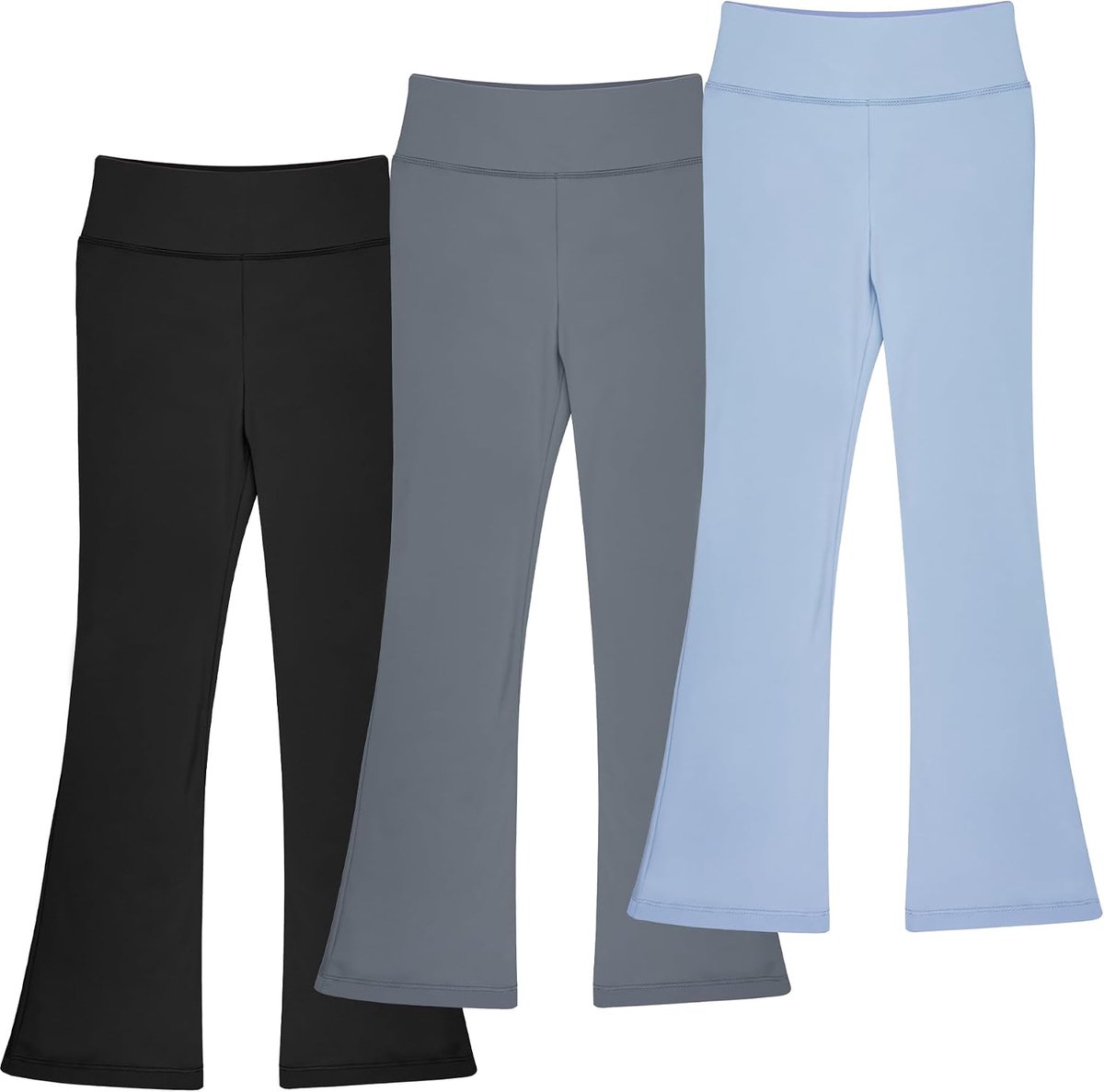Leggings voor meisjes, bootcut-yogabroek voor kinderen, hoge taille voor danstraining
