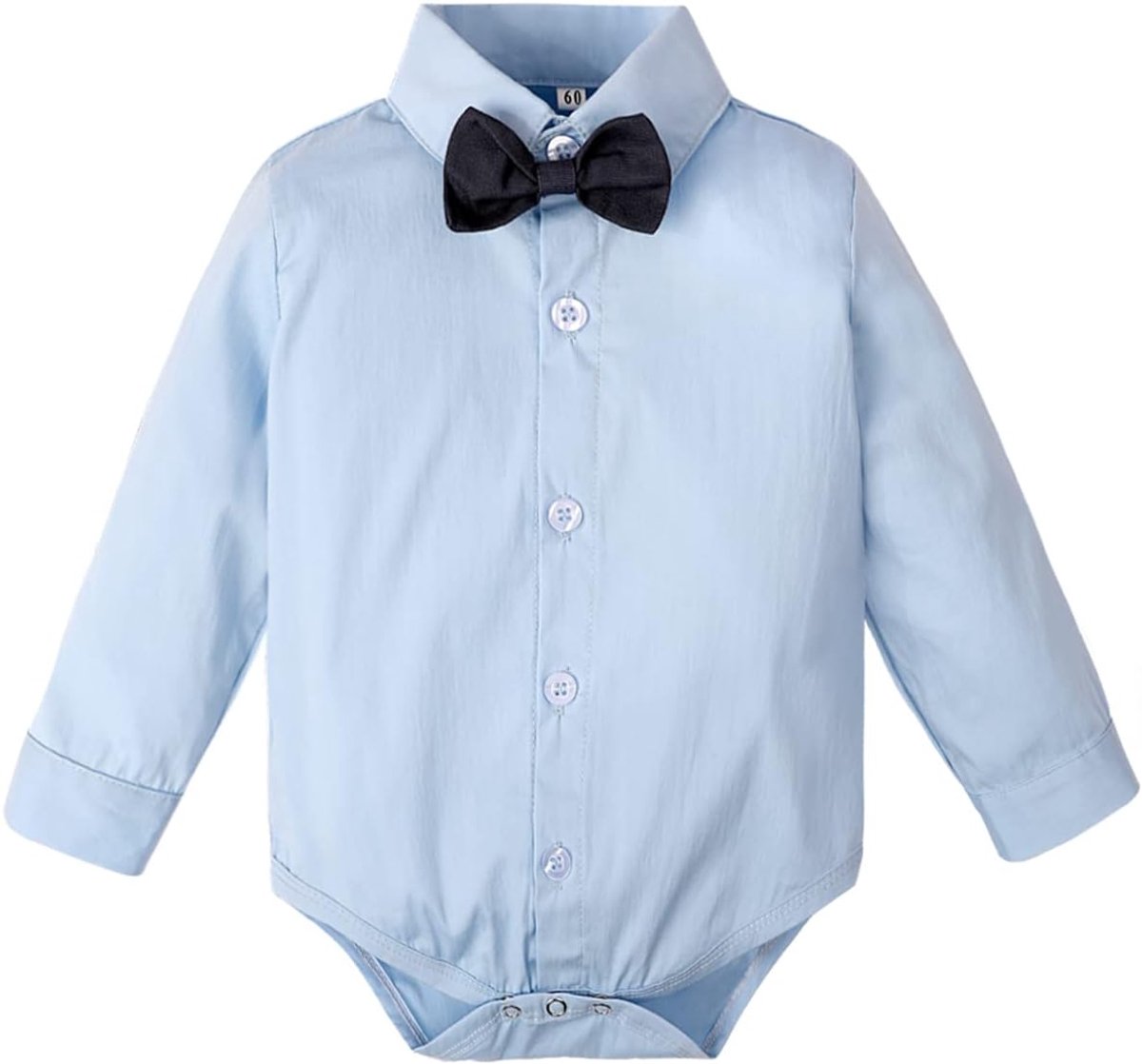 Mintgreen Baby Jongen Bruiloft Romper Kind Heer Hemd Vlinderdas 3-18 Maanden