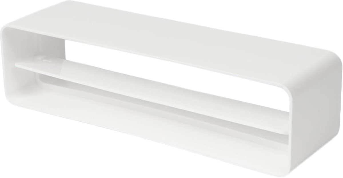 Systems 220 x 55 mm rechthoekige kanaalconnector met terugslagdemper, kunststof aansluiting voor vlakke ventilatiesystemen, koeling, verwarming, ventilatie, HVAC-buisverbinding voor plat kanaal