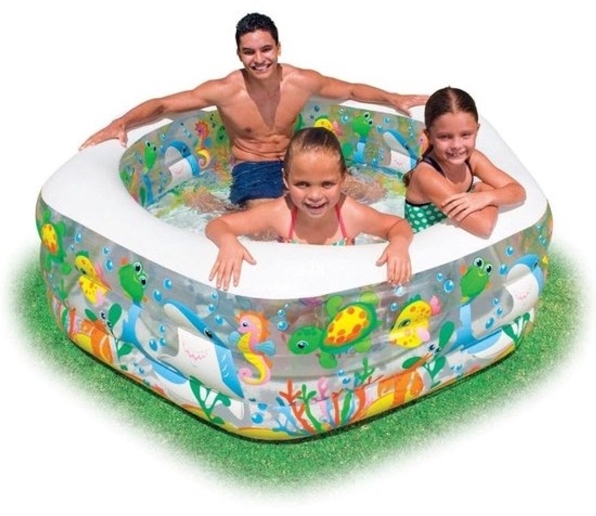 Happy Otter Kinderzwembad 191cm x 178cm x 61cm - Perfect voor Speelplezier in de Tuin