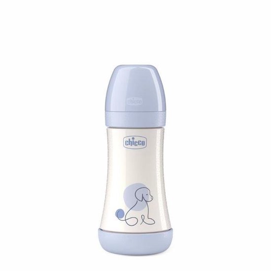 Chicco Perfect5 babyfles 240ml siliconen speen - Anti-koliekfles — afbeelding 2