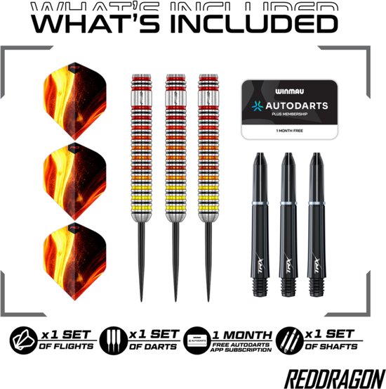 Red Dragon Furnace 90% Tungsten Core - Dartpijlen van Red Dragon — afbeelding 3
