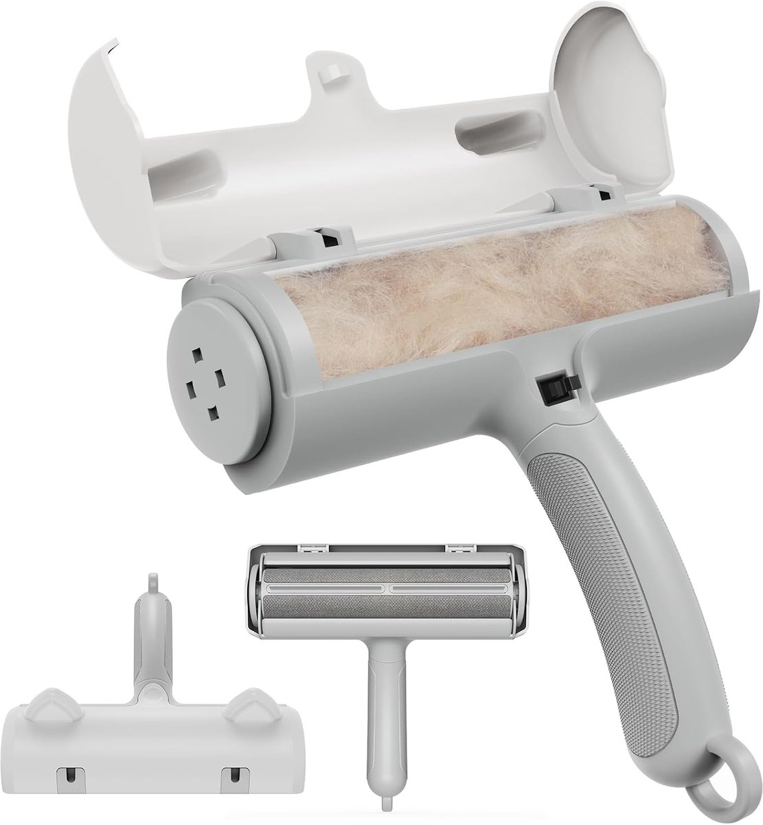 Haarverwijderaar voor huisdieren, [Ergonomische handgreep en zelfreiniging] Herbruikbare pluisrollers voor meubels, bank, tapijt, autostoelen of beddengoed
