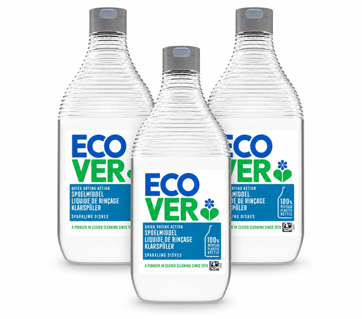 3 x Ecover - Spoelmiddel - 450 ml - Voordeelverpakking - 3 stuks