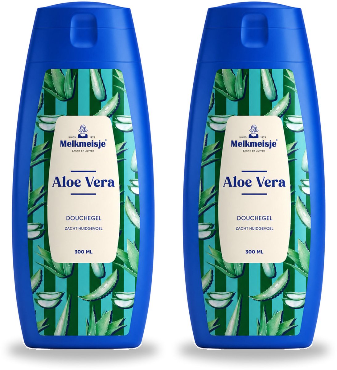 2 x Melkmeisje – Douchegel – Aloe Vera – Zacht Huidgevoel – 300 ml - Voordeelverpakking - 2 stuks