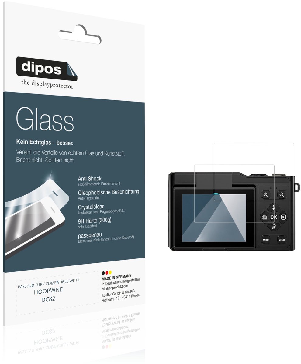 dipos – 2x Pantserfolie geschikt voor HOOPWNE DC82 | 9H Screenprotector