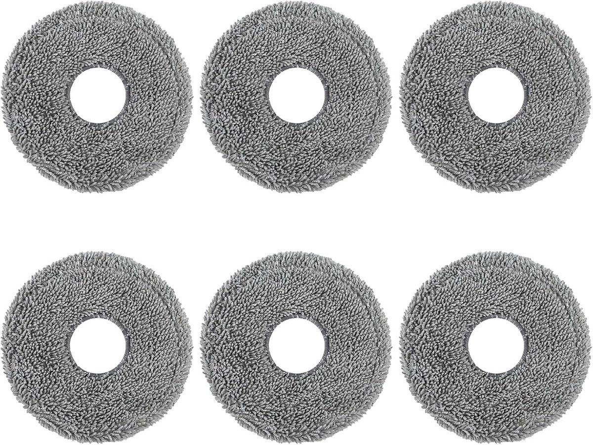 Set van 6 reservedoekjes compatibel met Dreame L10 Ultra / L10S Pro / L10S Ultra / L10S Pro Ultra Heat / L10 Prime / L20 Ultra / X40 Ultra / Xiaomi X10+ / X20+ Robot