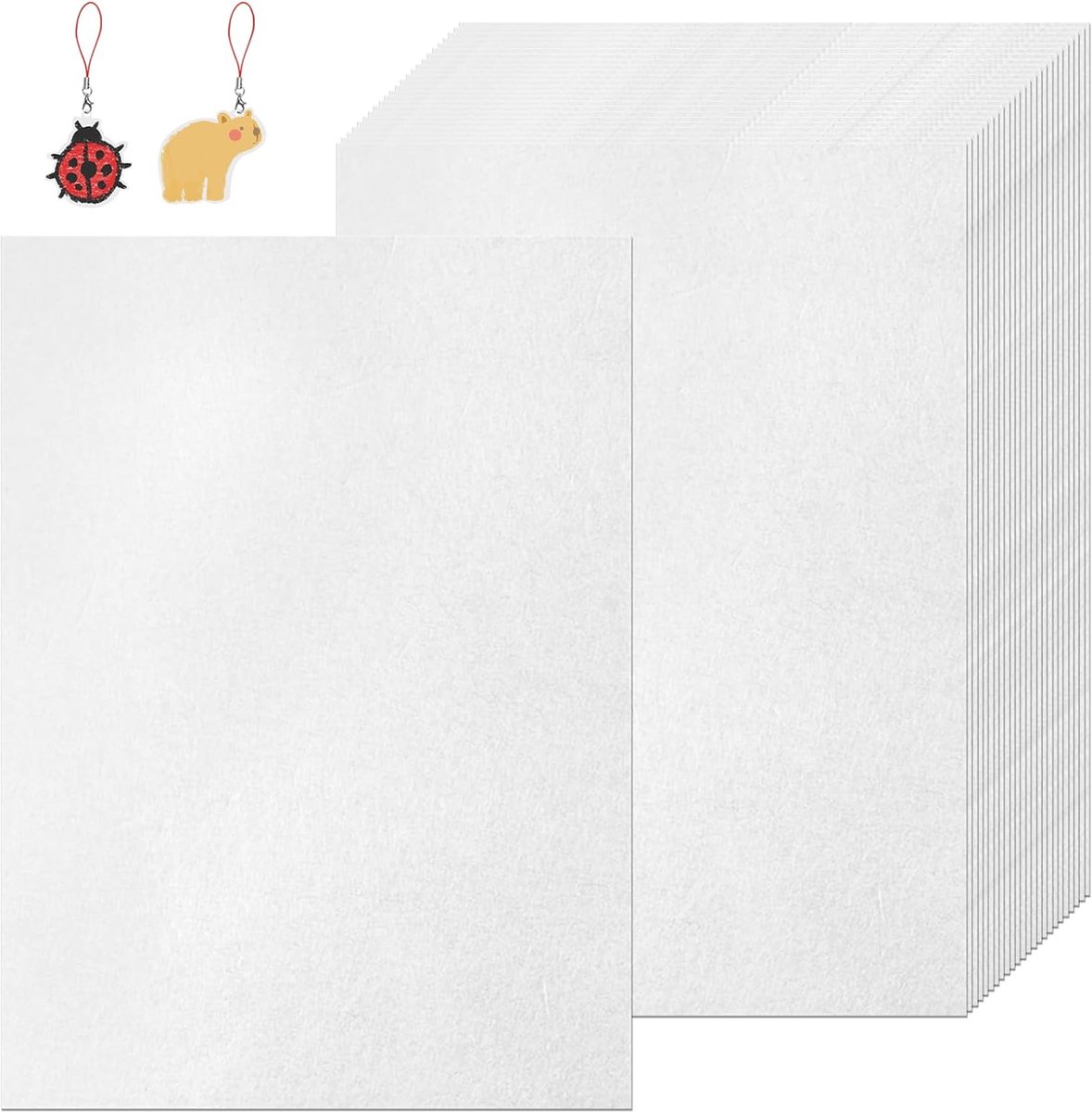 25 Stuks Krimpfolie Om Te Beschilderen, Transparante Krimpfolie Voor Kinderen En Volwassenen, Matte Krimpfolieplaten, Voor Doe-Het-Zelfprojecten, Knutselen, Insignes, Sieraden, Hangers (29 X 21 cm)