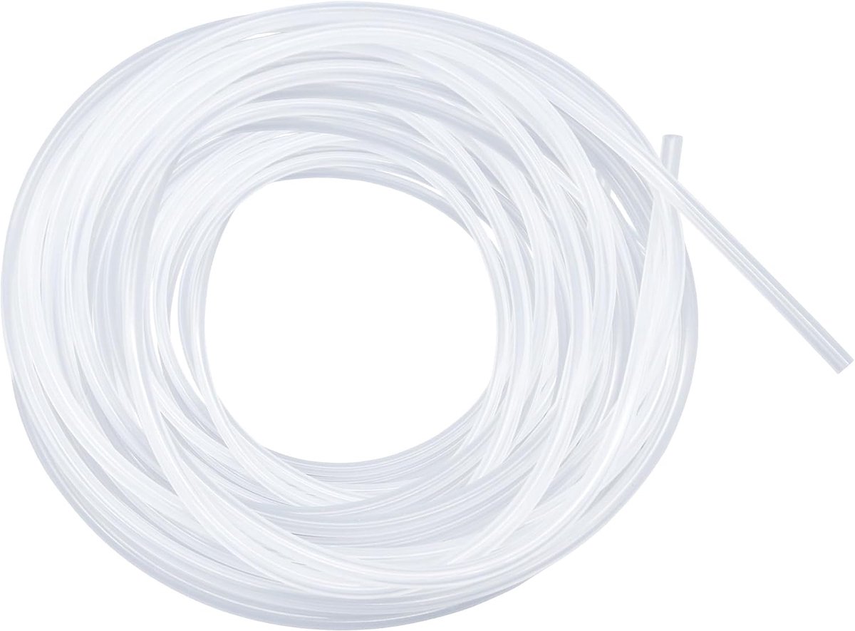 Voedselveilige transparante siliconen buis, afmeting 10 mm x 14 mm, lengte 7,2 m (23,6 ft), dikte 2 mm. Flexibele rubberen slang voor lucht/waterleidingen