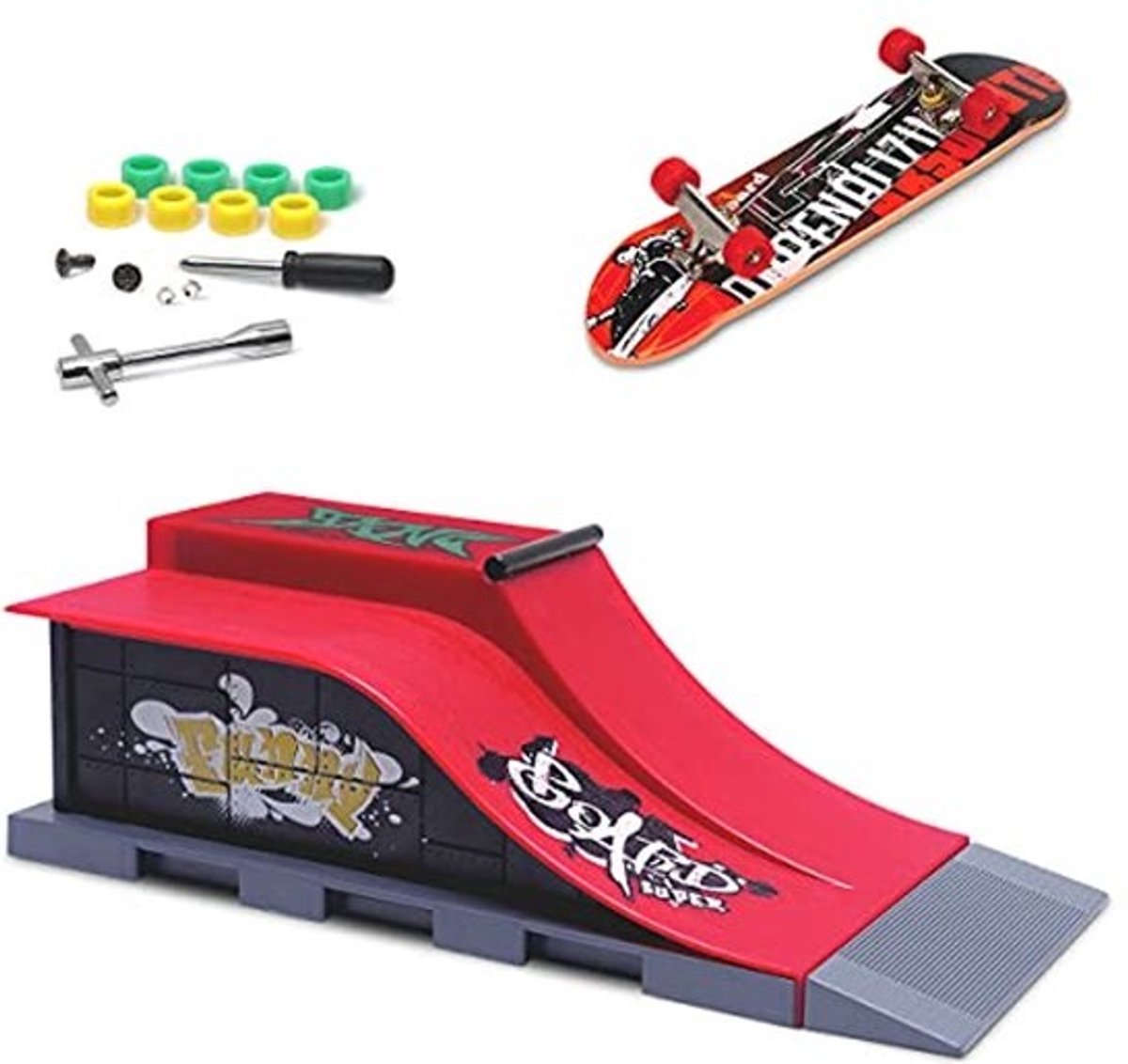 Skatepark set met Mini Finger Skateboard Speelgoed voor jongeren