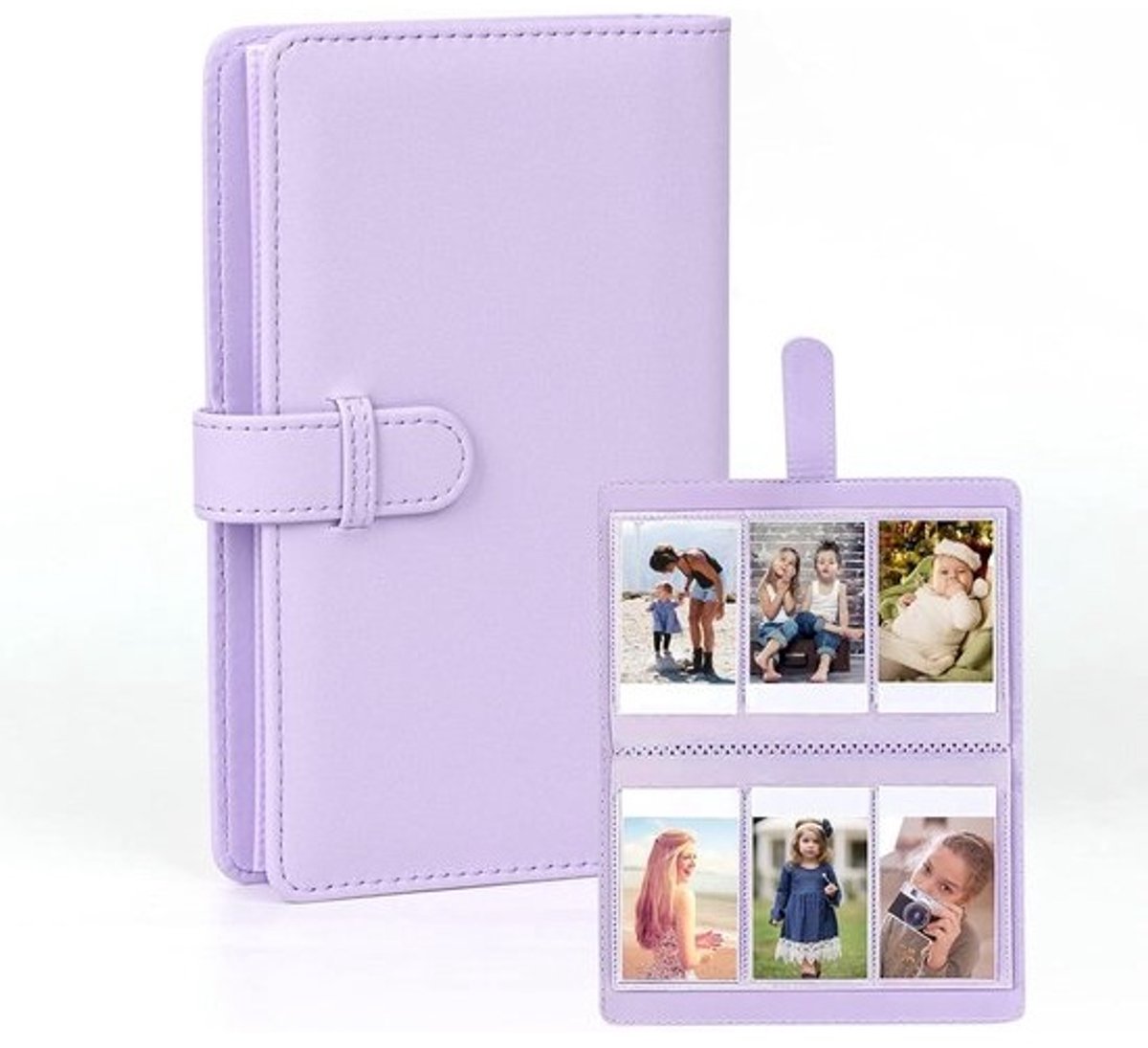Fotoalbum met ruimte voor 108 Polaroidfoto's - Geschikt voor Fujifilm Instax Mini 9, 8, 90, 25, 11 en 12 - Ideaal accessoire om directe foto's en herinneringen te bewaren