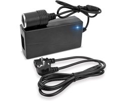 Krachtige spanningsomvormer - 5A 60W van 230V naar 12V - Voor auto - Geschikt voor koelbox, dashcam en oplaadstation