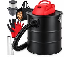 Asstofzuiger 1200W - Aszuiger met HEPA-filter voor Pelletkachel - Zakloos - BBQ Stofzuiger - 15L RVS Tank