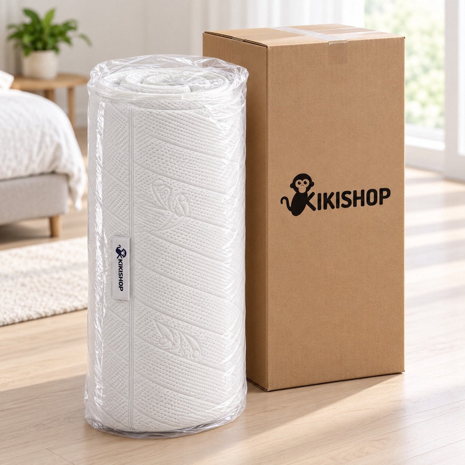 Kiki Shop Budget Topper 130x190 cm - 9 cm - Polyether Schuim - Wasbare Hoes