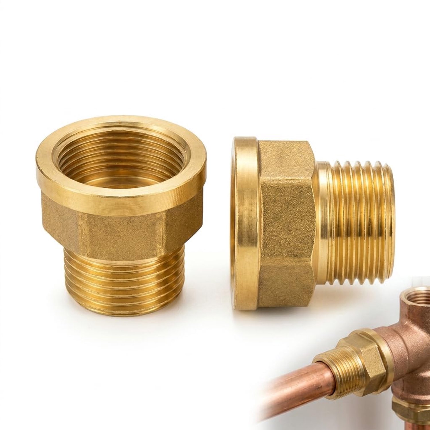 Messing Hex Bush Vermindering Connector Set