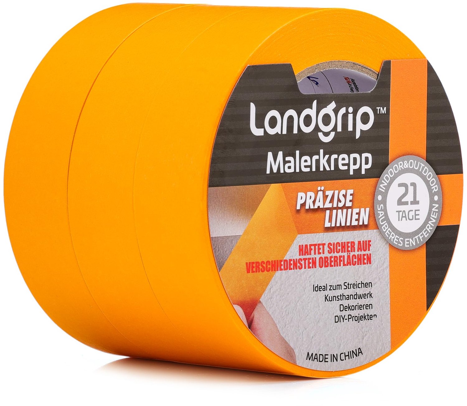 Professionele Verf Tape 30mm x 50m - 3 Rollen - Oranje