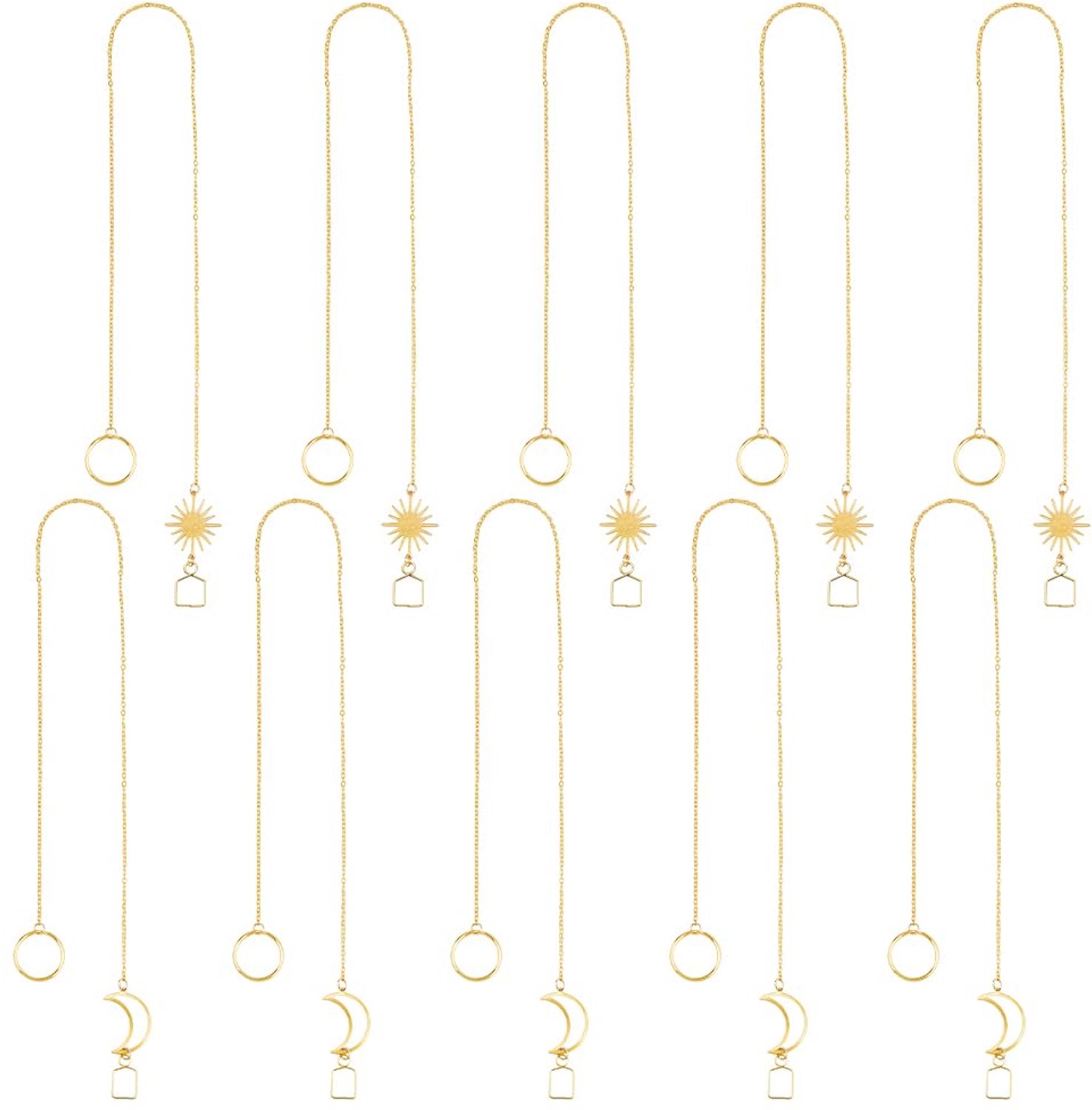 Set van 10 Suncatchers Kettingen voor Vensterdecoratie