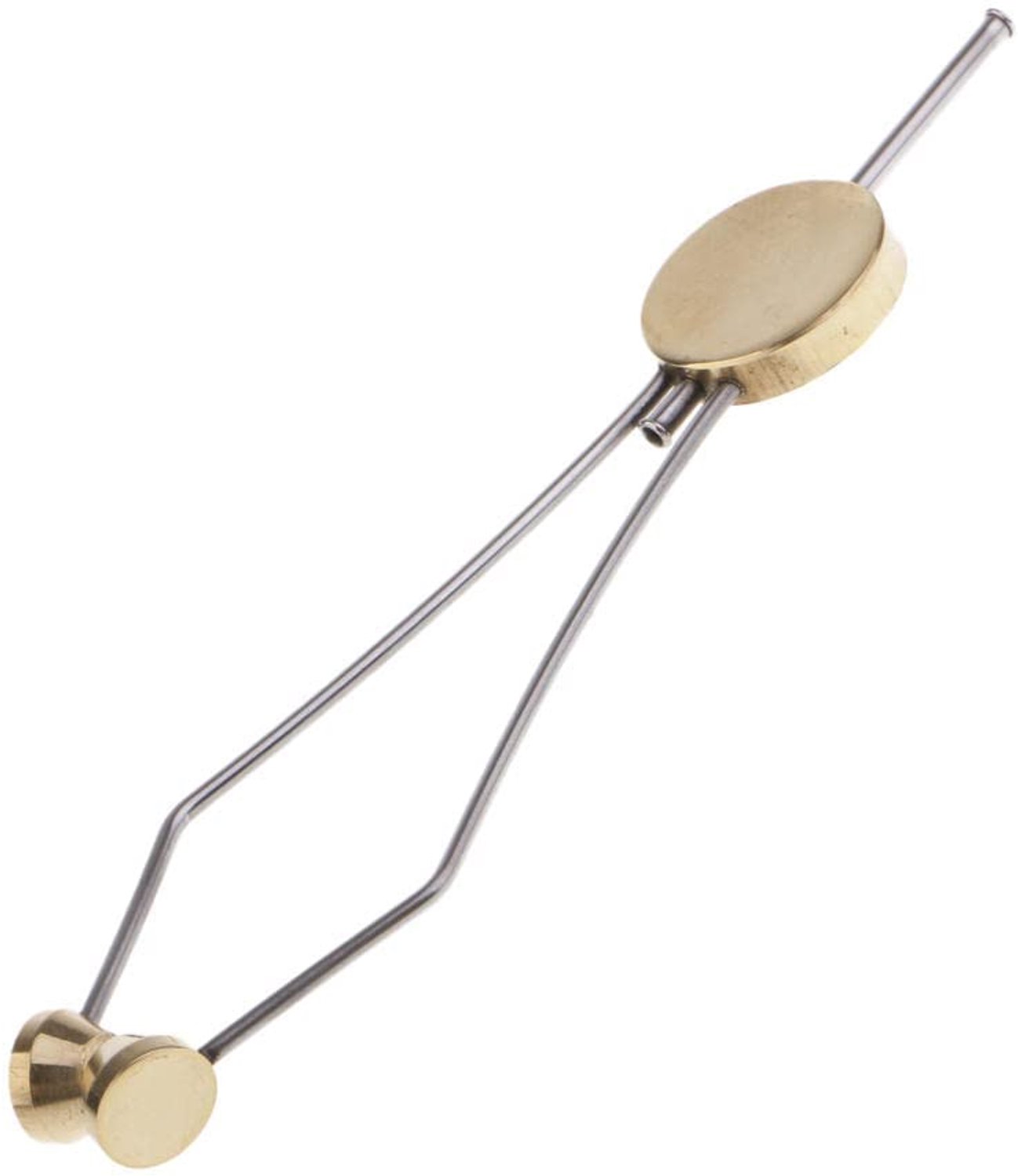 Vislijnhouder Keramische Disc - Vliegbinden Gereedschap - Spoelhouder - Roestvrij Staal - 10.5 cm - Antislip Thumb Pad - Vliegbindgereedschap