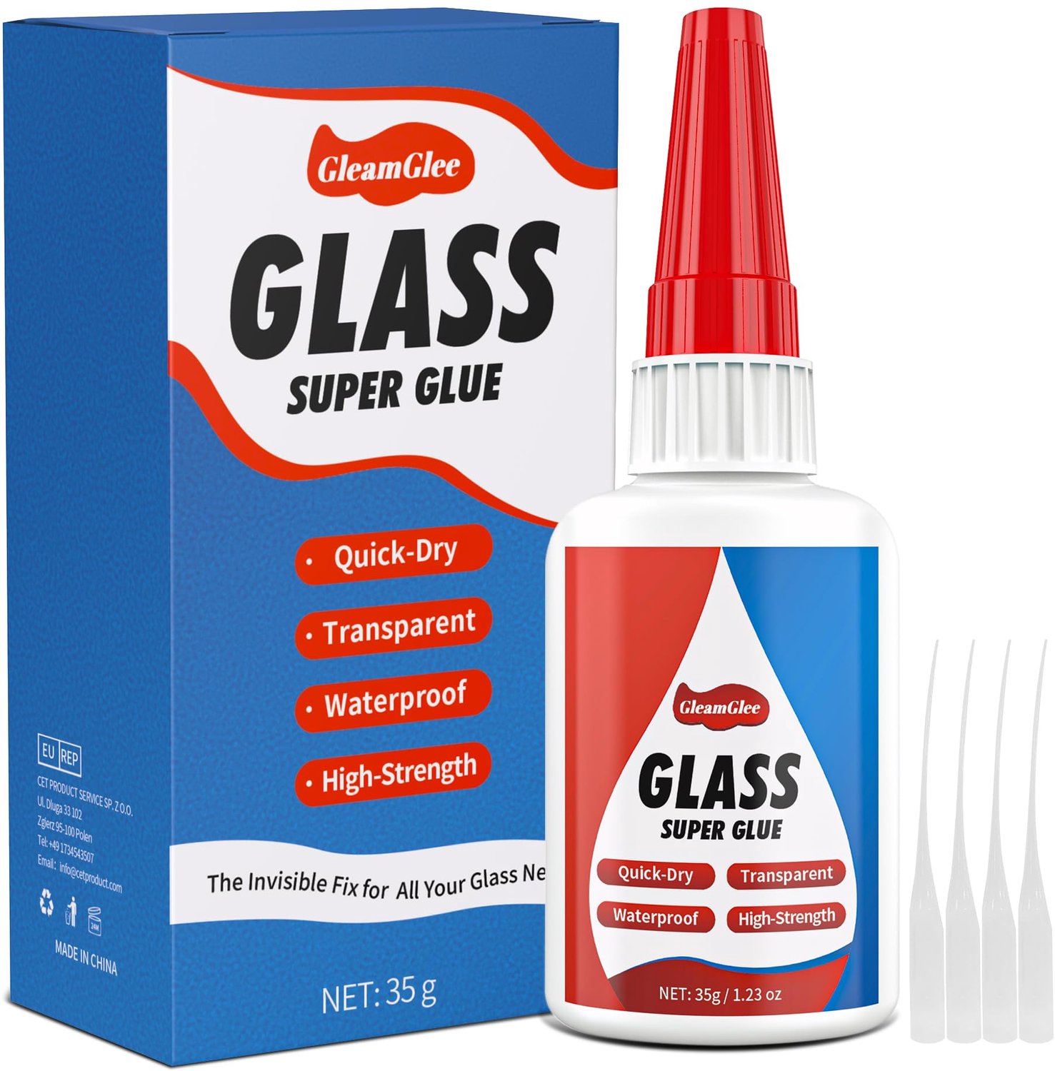 Sterke Glaslijm 35g - Water- en Warmtebestendig