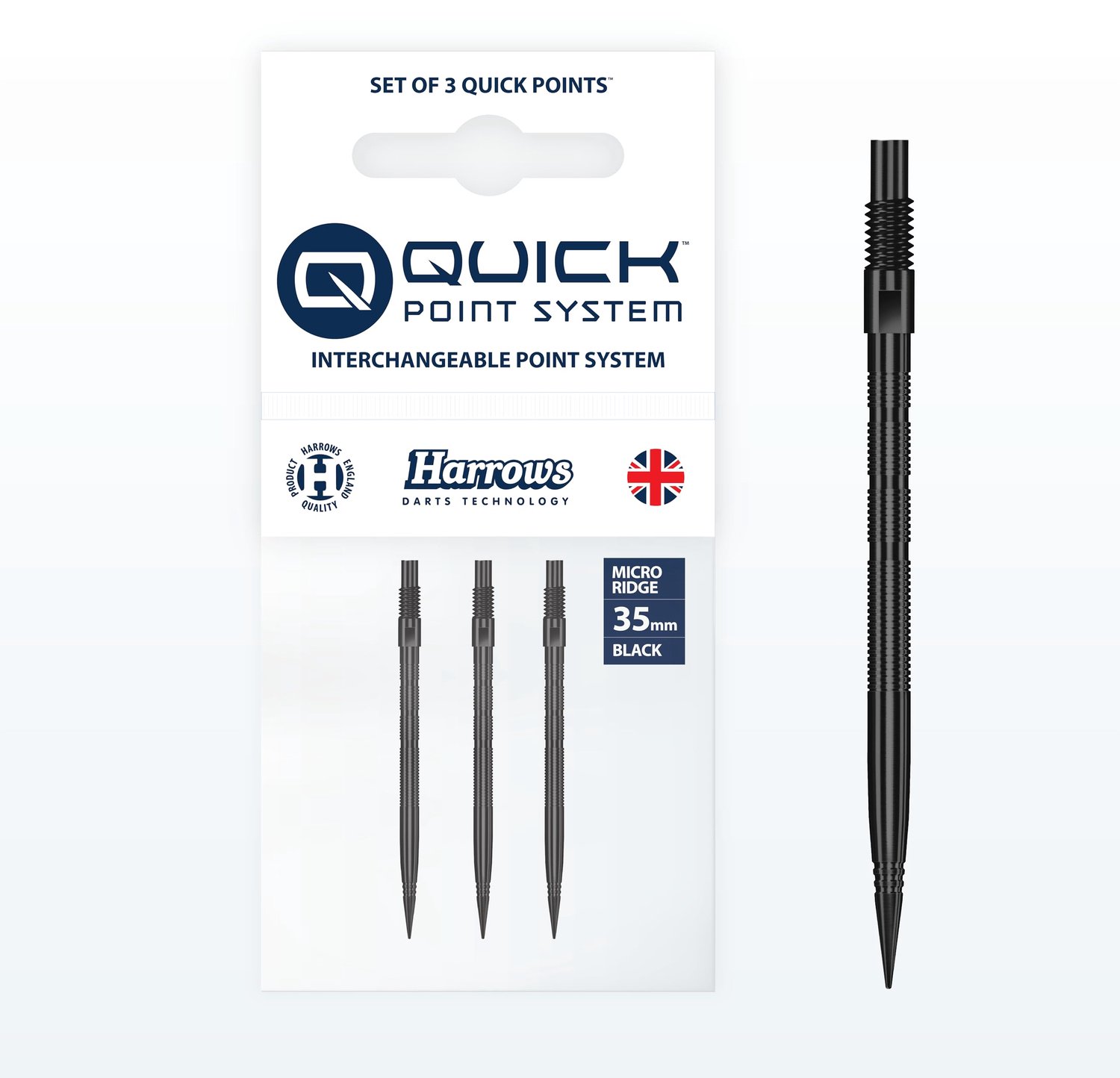 Micro Grip Quick Points voor Darts met Verbeterde Vingergreep