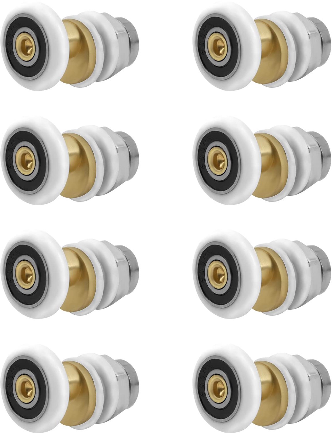 Douchedeurrollen 23 mm - Schuifdeur Wielen - Reserveonderdelen Douchecabine - Nylon Waterdicht - Glad Draagvermogen - Eenvoudig te Installeren - Douchewielen