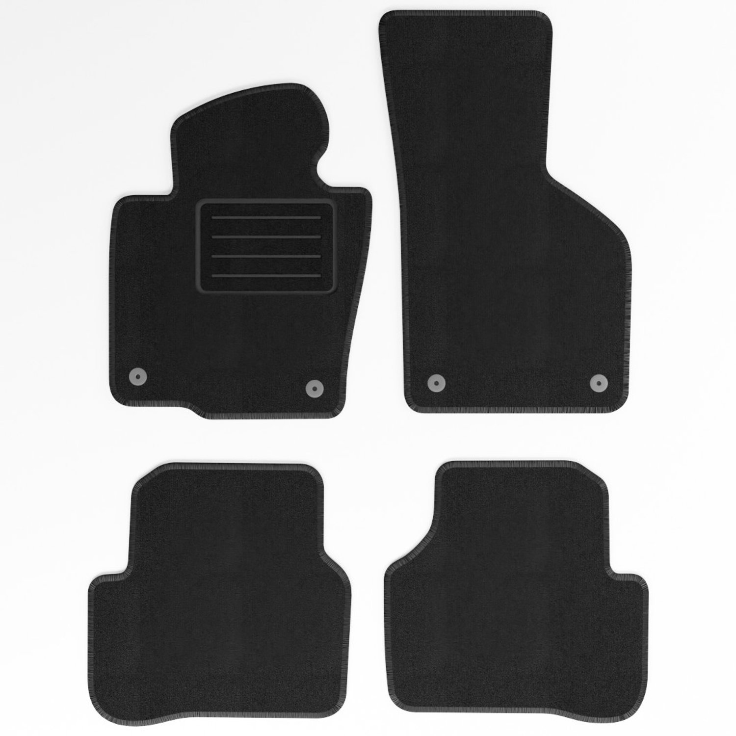 Mats4all | Naaldvilt automatten passend voor Volkswagen Passat 2005-2010 | Antislip | Met versterking | 4-delig | Automatten | Mattenset
