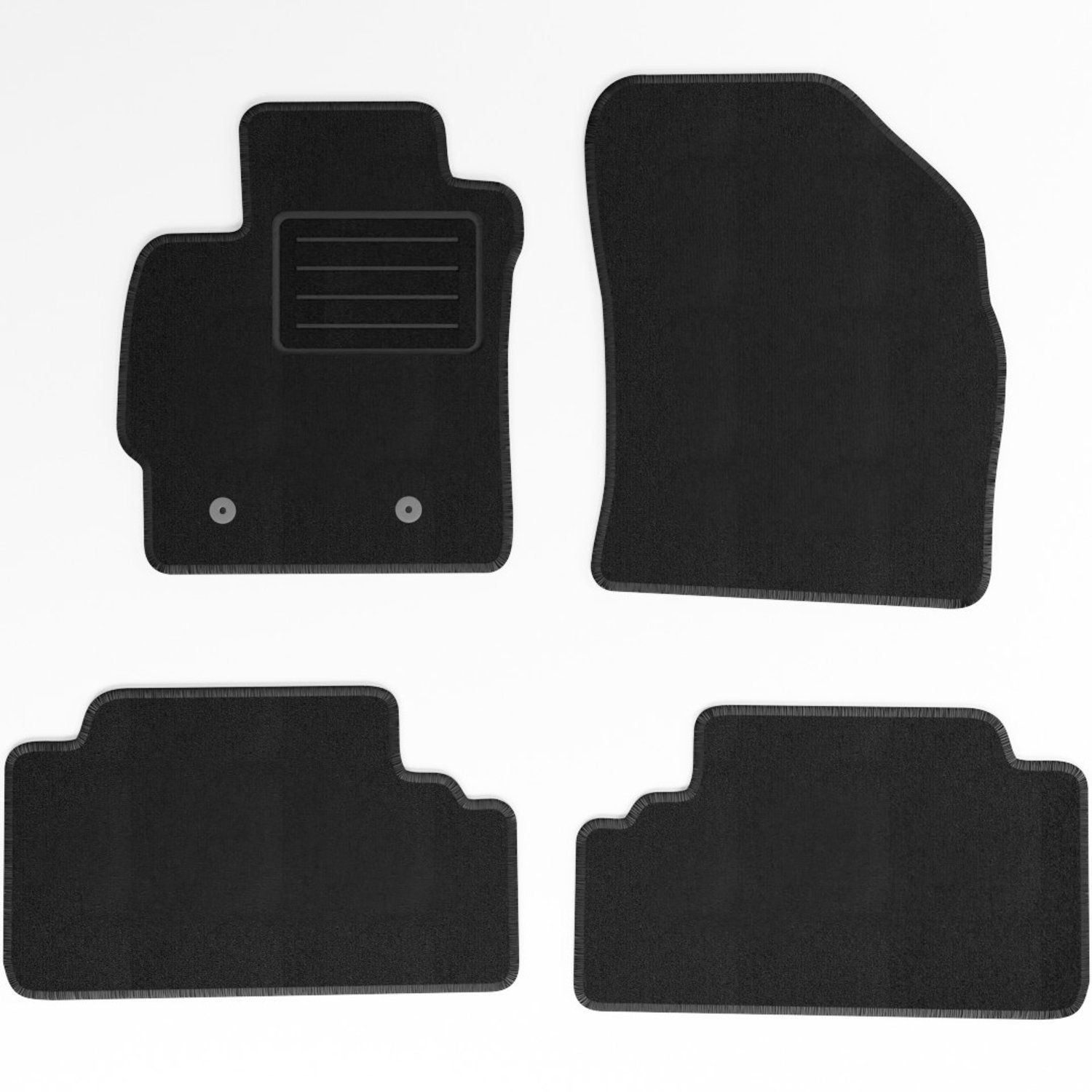 Mats4all | Naaldvilt automatten passend voor Toyota Auris 2007-2012 | Antislip | Met versterking | 4-delig | Automatten | Mattenset