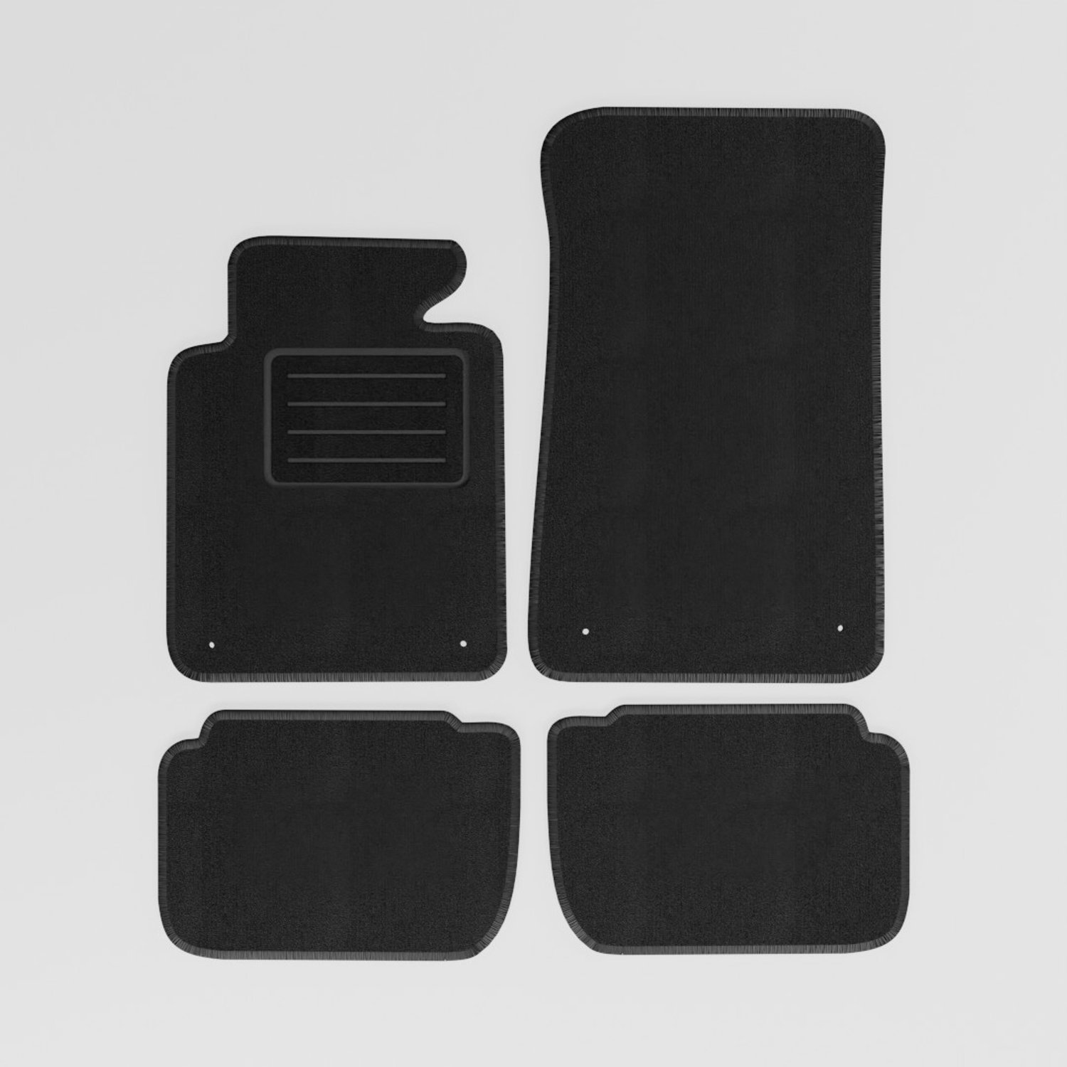 Mats4all | Naaldvilt automatten passend voor BMW 3-serie E46 1998-2001 | Antislip | Met versterking | 4-delig | Automatten | Mattenset