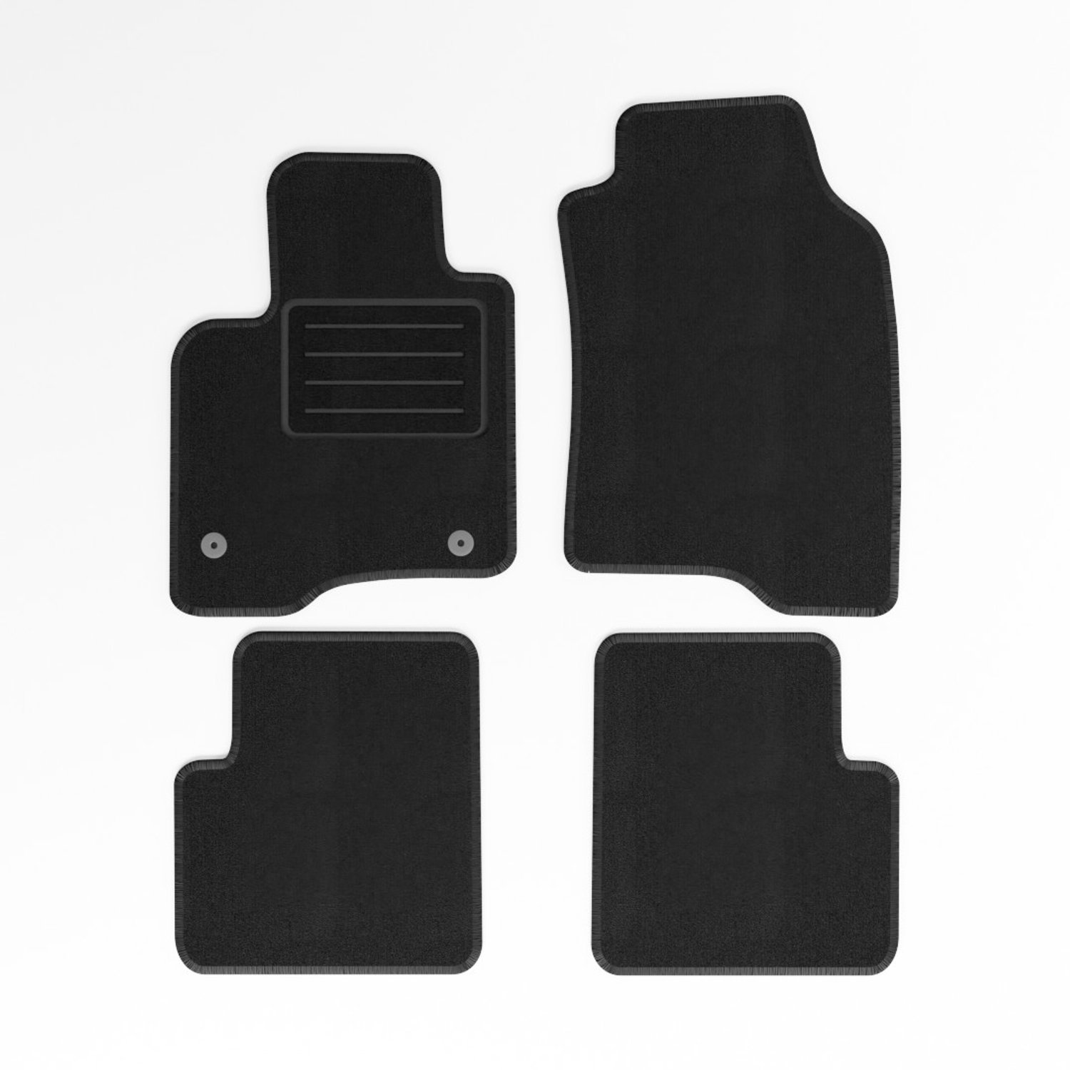 Mats4all | Naaldvilt automatten passend voor Fiat Panda 2012-> | Antislip | Met versterking | 4-delig | Automatten | Mattenset