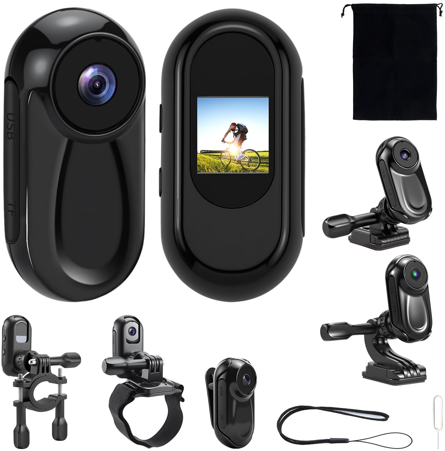 Mini Actiecamera 360° met HD Beeldkwaliteit