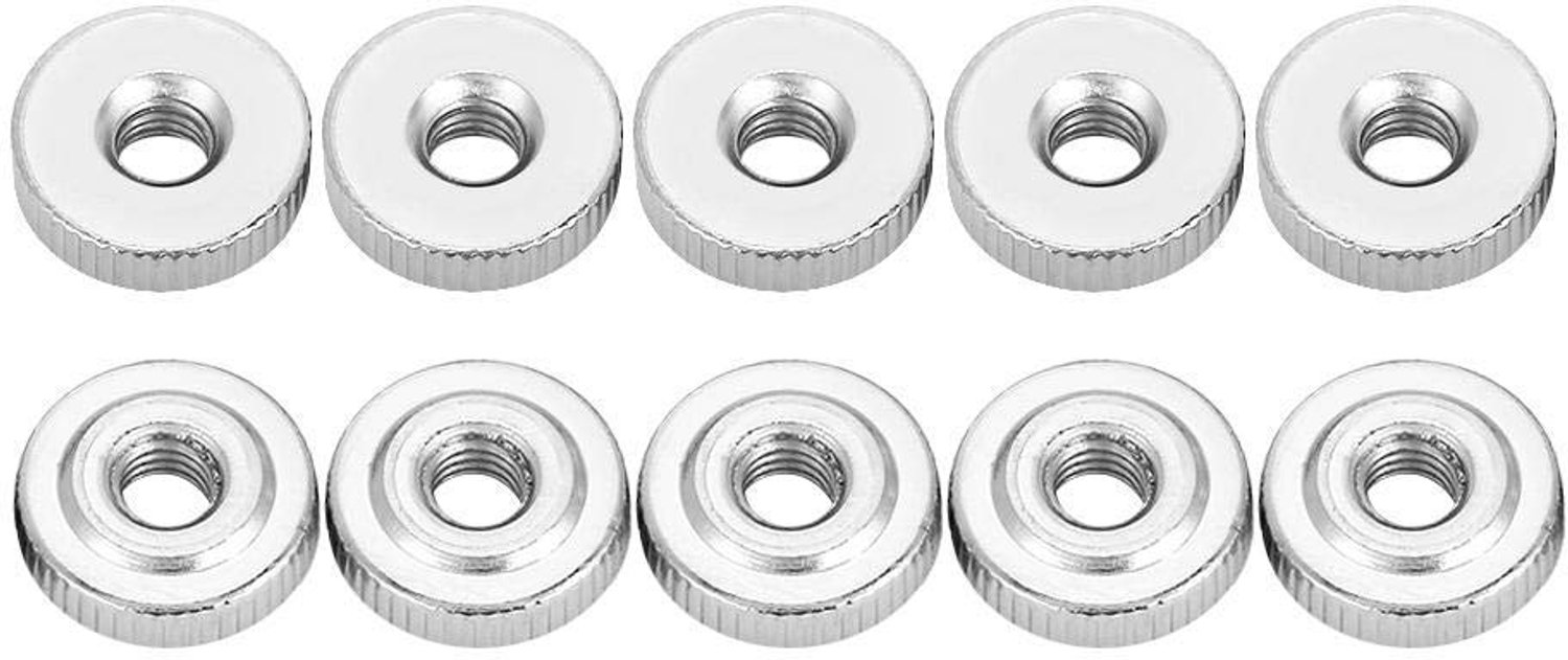 Din467 Gb807 Vingermoeren Set - 10 Stuks - M3 M4 M5 M6 M8 M10 - Handgreep Moeren - Duurzaam Metaal - Ideaal voor Industrie en Huis