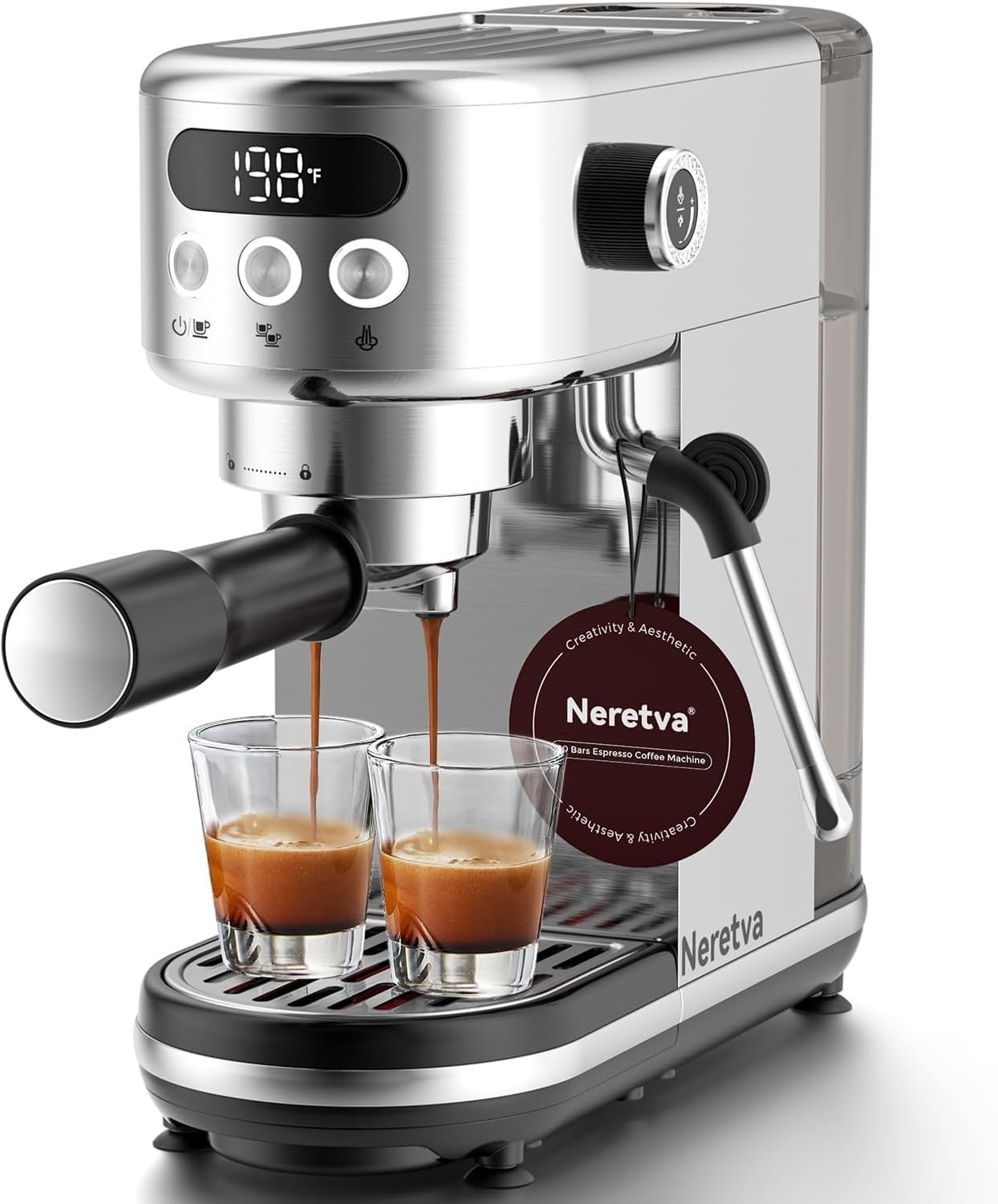 Compacte Koffiezetter met 20 Bar Druk