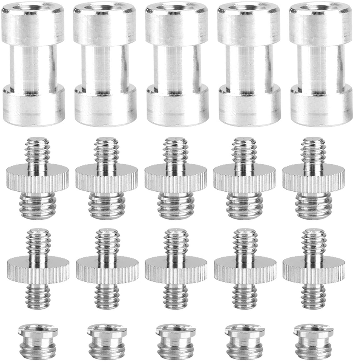 Spigot Camera - Schroefdraad Converter - Anti-roestcoating - 20 stuks - Geschikt voor diverse toepassingen - Compact en duurzaam