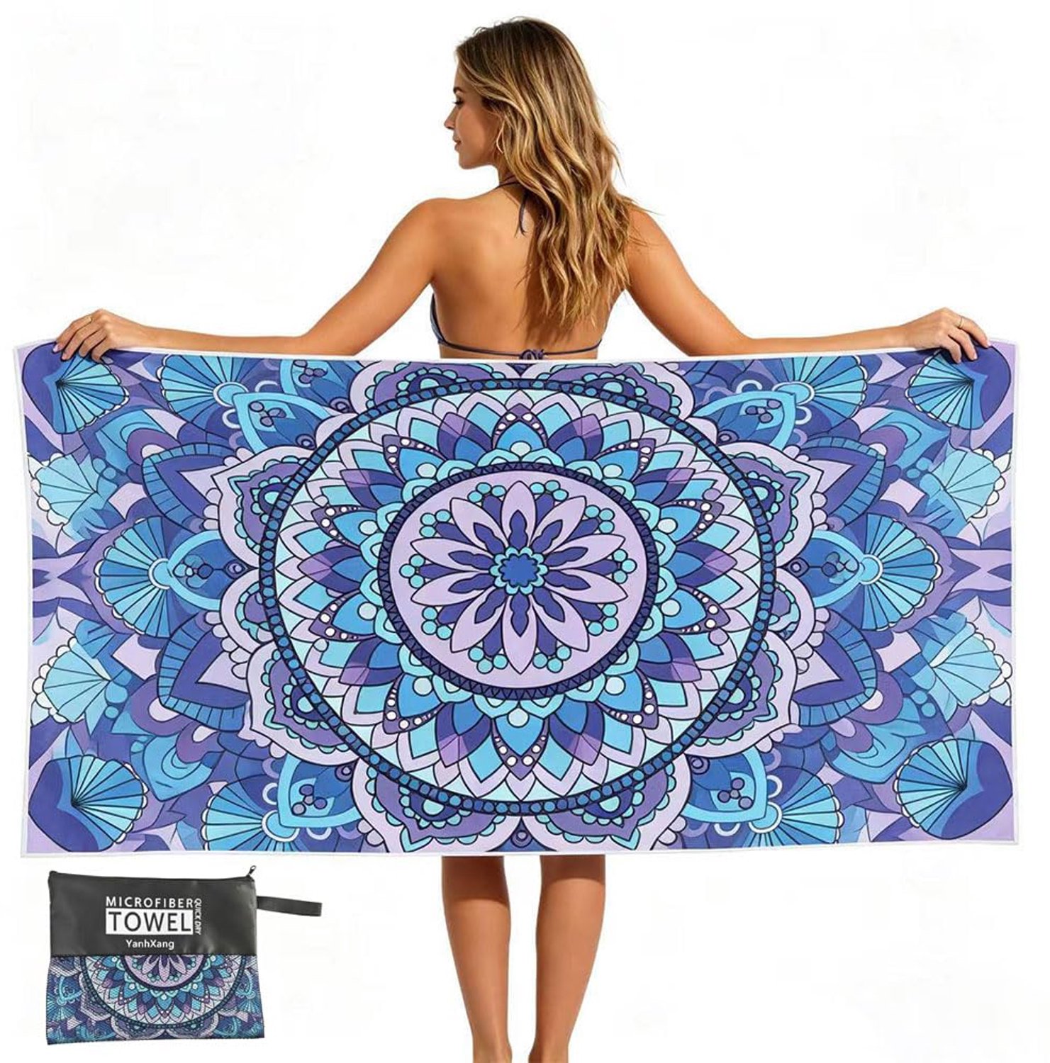 XXL Microfiber Strandlaken 180 x 100 cm