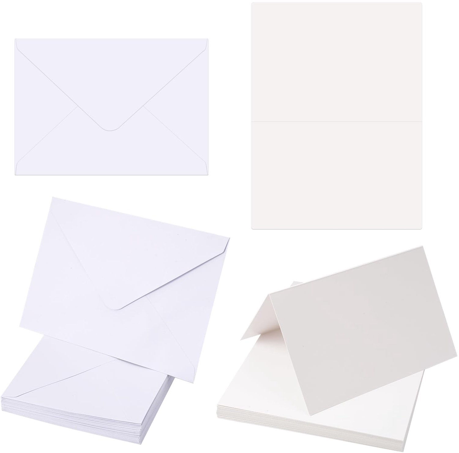 Set van 30 Blanco Vouwkaarten met Enveloppen