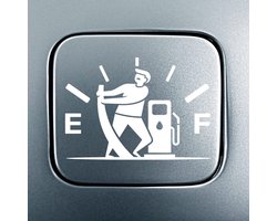 Grappige Brandstofmeter Sticker voor Auto