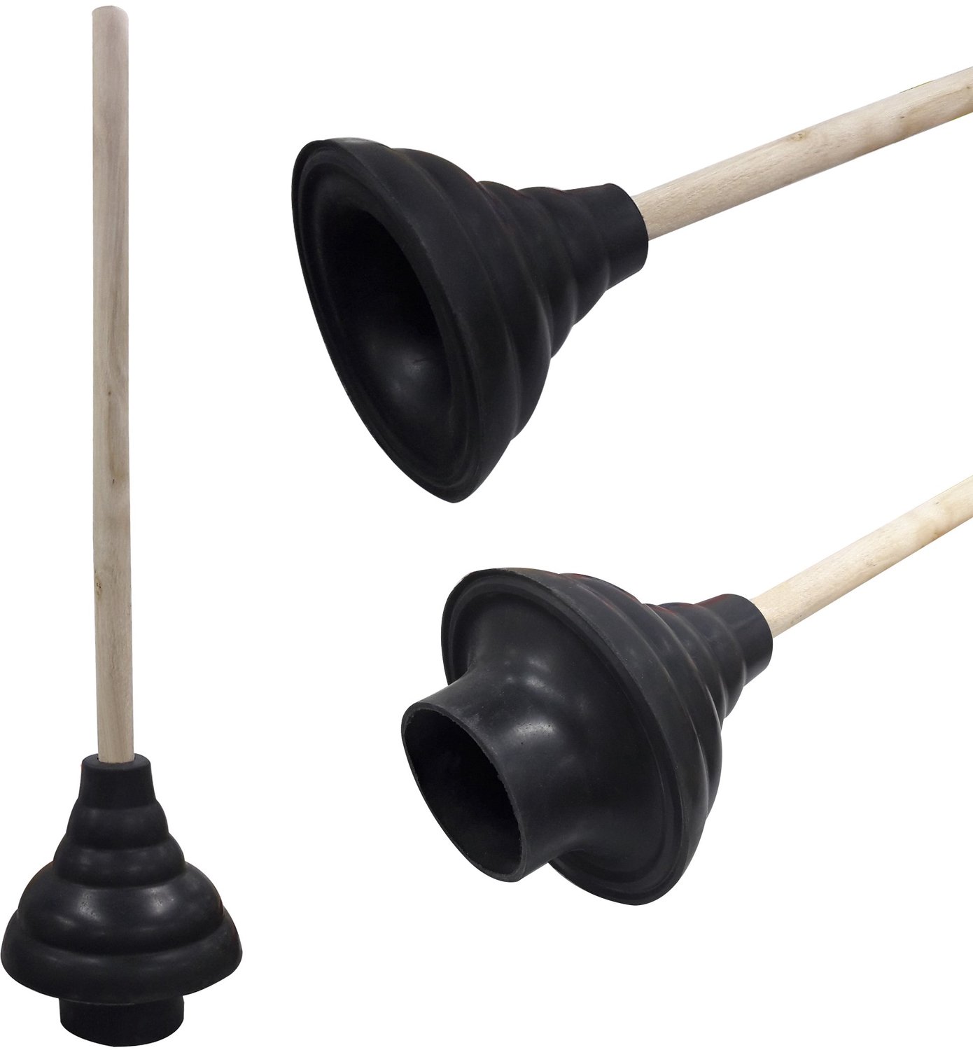Rubber Toilet Plunger voor Badkamer en Afvoeren