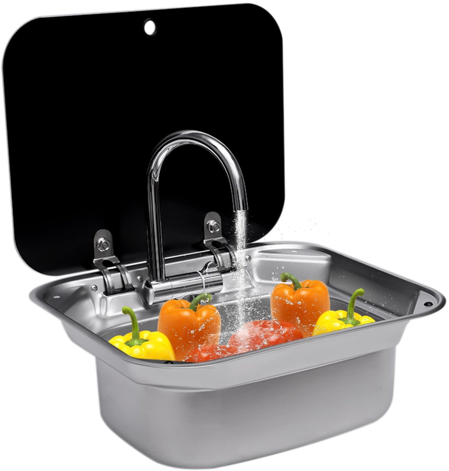 Camperspoelbak Set met Glazen Deksel