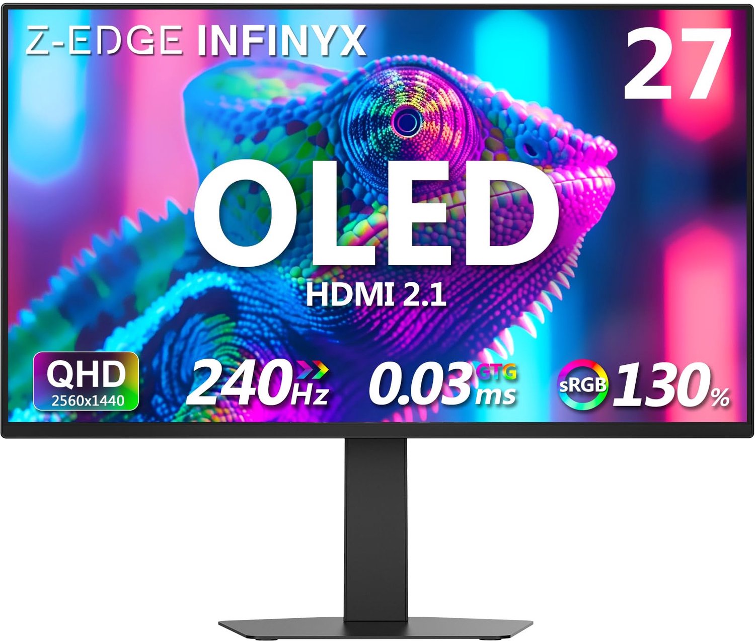 27 Inch Gaming Monitor OLED QHD 240Hz met Adaptive Sync