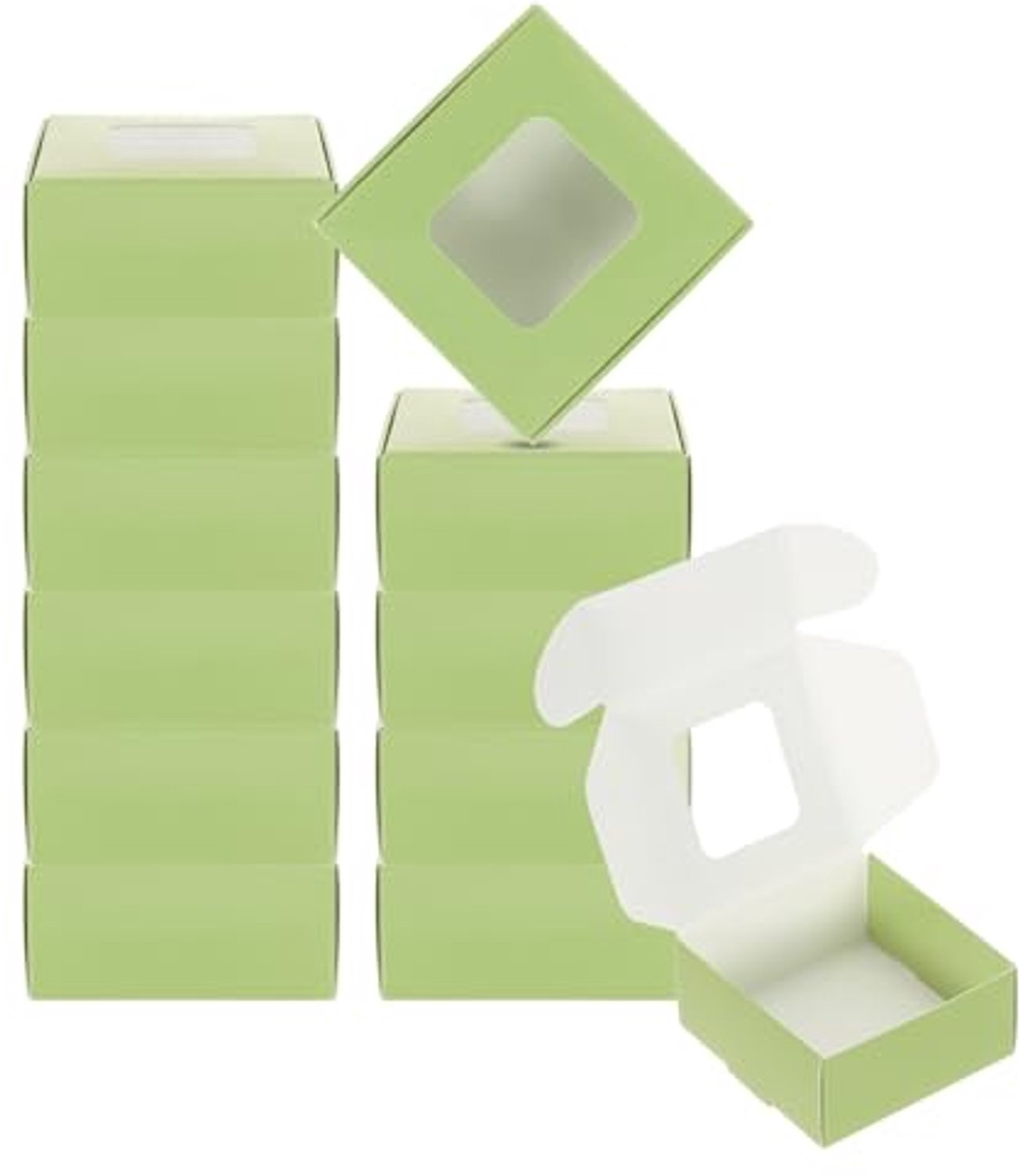 Papieren Zeepdozen met Venster, 30 Stuks
