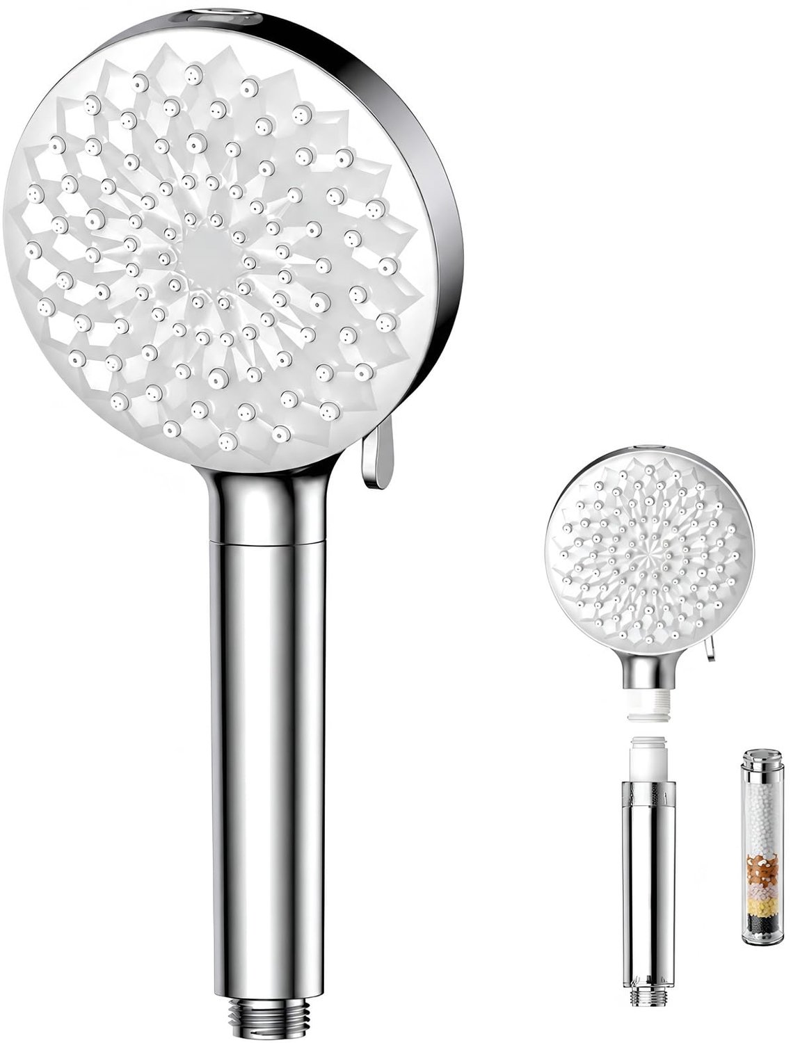Handdouche met Hoge Druk en Filter voor Waterbesparing