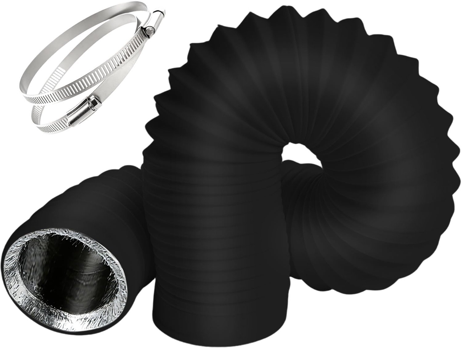 Ventilatiepijp voor Droger 75mm x 3m - Flexibel en Geluidsisolerend